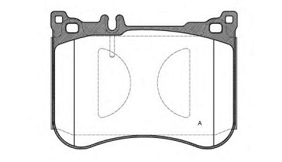 OPEN PARTS bpa153400 -  Комплект тормозных колодок, дисковый тормоз